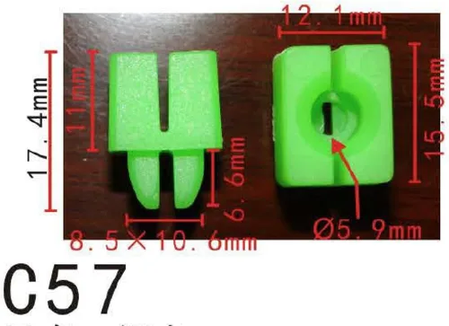 Vista 41 de Autobahn88 - Clip de remache tipo push-in para parachoques, compatible con Renault (OEM: 054000001R) (Paquete de 20)