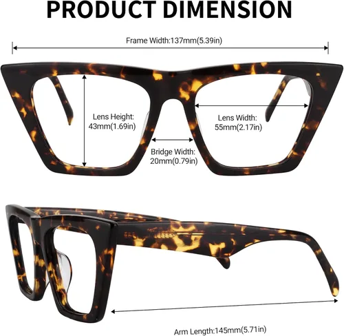 Vista 3 de Zeelool Cecile FP0662 - Lentes de bloqueo de luz azul retro con acetato para mujer