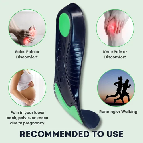 Vista 7 de Plantillas de gel que ofrecen absorción de impactos y amortiguación para aliviar los pies, cómodas plantillas de masaje de pies, plantillas