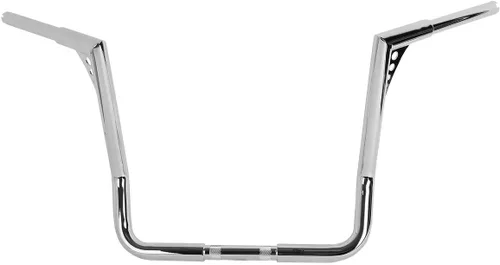 Vista 14 de TCMT Barra Ape Hanger Negra de 12" Rise, Manillar Grueso de 1-1/4", Compatible con Harley Dressers Baggers Touring CVO Street Glide Tri Glide
