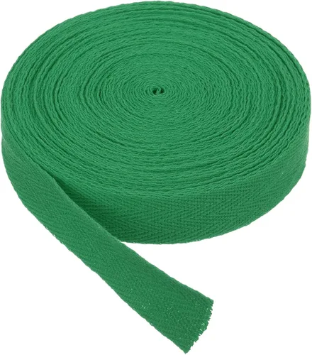 Vista 100 de PATIKIL Cinta de sarga de algodón de 1 pulgada, 50 yardas, cinta de algodón, cinta de encuadernación al bies, cinta de espiga para costura, Verde