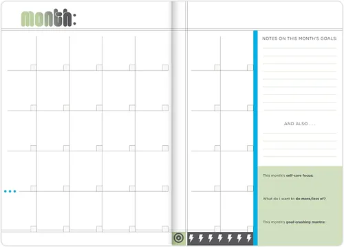 Vista 4 de Knock Knock Crush Those Goals - Agenda sin fecha y agenda semanal