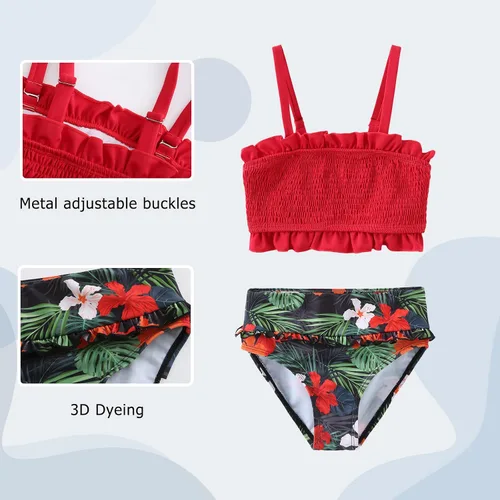 Vista 5 de Moon Tree Traje de baño deportivo de dos piezas para niñas