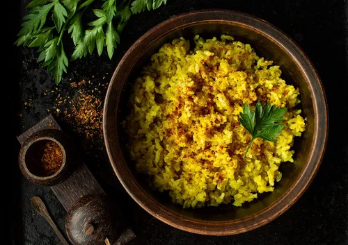 Vista 5 de Arroz integral orgánico de grano largo, 1 libra, sin OMG, grano entero, crudo, no irradiado, kosher, vegano, a granel. Buena fuente de fibra