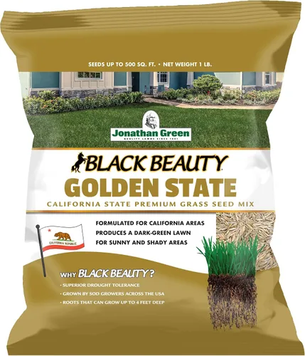 Vista 6 de Jonathan Green Black Beauty Golden State California - Semilla de hierba de 7 libras