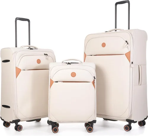 Vista 19 de Verage Cambridge - Maleta ligera con ruedas giratorias expandibles, Negro -, Conjuntos de equipaje negro Softside