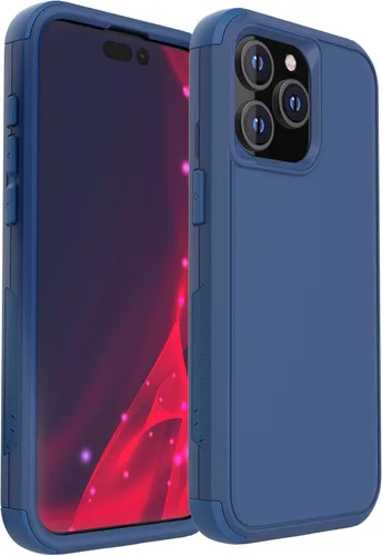 Vista 11 de X-belmox Funda protectora para iPhone 15 Plus, 3 capas, resistente a prueba de golpes, protección contra caídas, grado MiIitary para iPhone 14 Plus