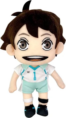 Vista 4 de Great Eastern Entertainment Haikyu - Oikawa Aoba (Chaqueta Johsai) Peluche en Pose Sentado 7" de Alto