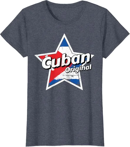 Vista 12 de Camisa Cubano Original Camisa Bandera de Cuba Camiseta Cubano, Negro