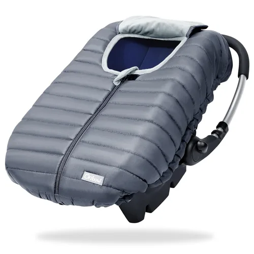 Vista 8 de Orzbow Funda de asiento de automóvil de invierno para bebé, funda de asiento de automóvil para bebé para niños y niñas, fundas de asiento de Negro