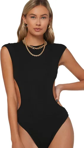 Vista 3 de Verdusa Body sin mangas con cuello redondo recortado para mujer