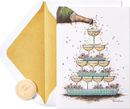 Vista 8 de Papyrus Tarjeta de boda (A una pareja feliz)