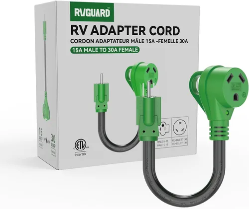 Vista 8 de RVGUARD Cable adaptador RV de 30 amperios a 110 voltios