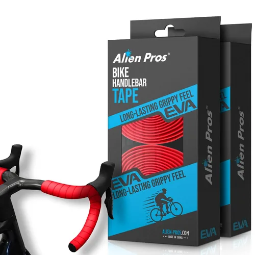 Vista 12 de ALIEN PROS Cinta de manubrio de bicicleta EVA (juego de 2) verde Bianchi - Mejora el agarre de tu bicicleta con esta cinta para manillar