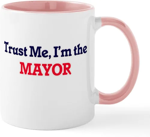 Vista 8 de CafePress I Love Mayor Mug Taza de café de cerámica de 11 oz (11.0 fl oz)