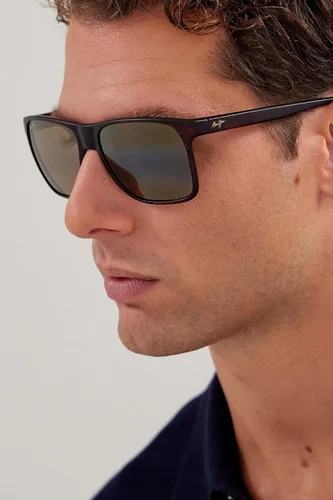 Vista 3 de Maui Jim Pure Collection Pailolo WPatented Polarizedplus2 Lenses Rectangular Sunglasses
