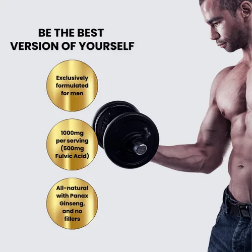 Vista 5 de LIVS Cápsulas puras de Shilajit del Himalaya para hombres, 1000 mg por porción con 50% de ácido fúlvico y más de 85 minerales traza, energía