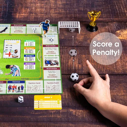 Vista 9 de Juego de mesa de campeones de fútbol – Juegos de mesa familiares para adolescentes a partir de 14 años y adultos – Juego de mesa de estrategia