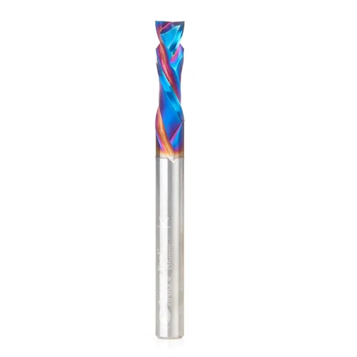 Vista 23 de Amana Tool Spektra Extreme Tool Life Recubierta - Broca de router en espiral de compresión CNC de carburo sólido recubierta, 46182-K, 1/2 D x 1 CH x
