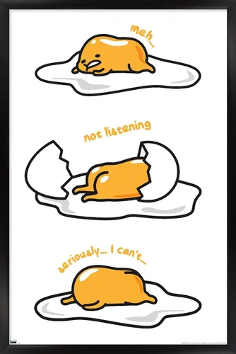 Vista 9 de Trends International Póster de pared de Gudetama - Not Listening