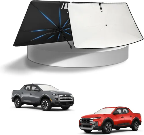 Vista 90 de KUST - Parasol plegable para parabrisas para BMW X1 E84, accesorios 2011 2012 2013 2014 2015, protector de visera de sol ajustable que bloquea