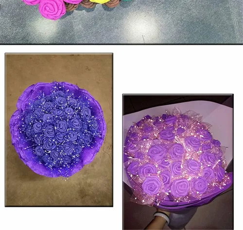 Vista 4 de 20 hojas de espuma EVA, 19 x 19 pulgadas, hoja de espuma colorida para proyectos de manualidades, aula, álbumes de recortes, fiestas, papel grueso