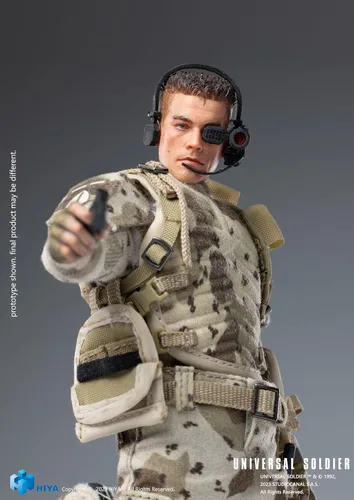 Vista 3 de Hiya Toys Universal Soldier: Luc Deveraux Exquisita Super Series Previews Figura de acción exclusiva a escala 1:12