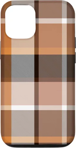 Vista 26 de iPhone 16 Buffalo Check Orange Brown Gingham Scottish Pattern Style Case
