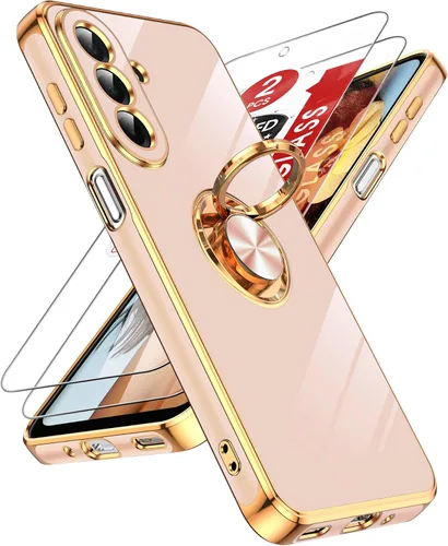 Vista 108 de LeYi Funda para iPhone XR: con Protector de Pantalla de Vidrio Templado [Paquete de 2] Soporte de Anillo Giratorio de 360°, Soporte Magnético