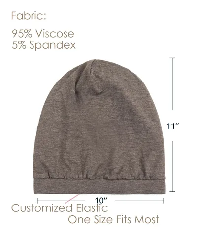Vista 107 de Alnorm - Gorro con forro de satén y suave banda elástica para hombres y mujeres, talla única Se ajusta a la mayoría