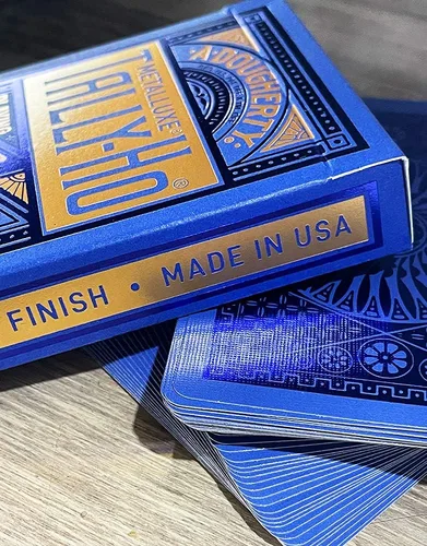Vista 7 de Tally-Ho MetalLuxe - Juego de cartas azules