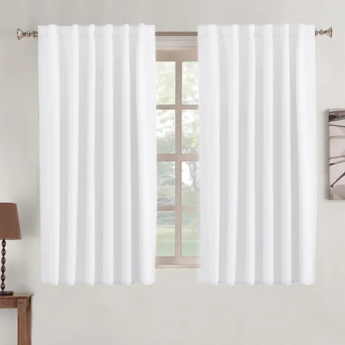 Vista 95 de Turquoize Cortinas Opacas con Aislamiento Térmico Paneles de Tratamiento de Ventanas con Bolsillo para Barra Paneles de Ventana para Ventanas