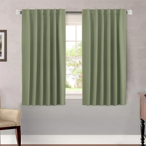 Vista 13 de H.VERSAILTEX Cortinas Opacas con Aislamiento Térmico, Paneles de Tratamiento de Ventanas que Oscurecen la Habitación, Cortinas Opacas para Sala