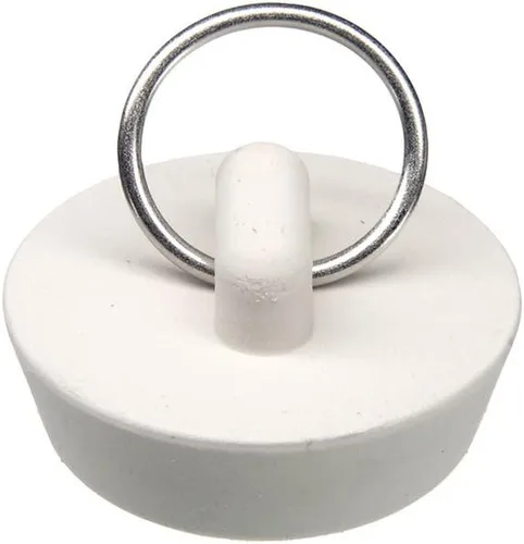 Vista 5 de Danco 35974B Tapón de drenaje de goma de 1 pulgada, blanco, 1 por bolsa