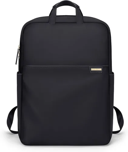 Vista 11 de Mochila delgada para laptop para mujer, mochila ligera para viajes de negocios para mujeres y hombres, Albaricoque, 14 pulg., Moderno