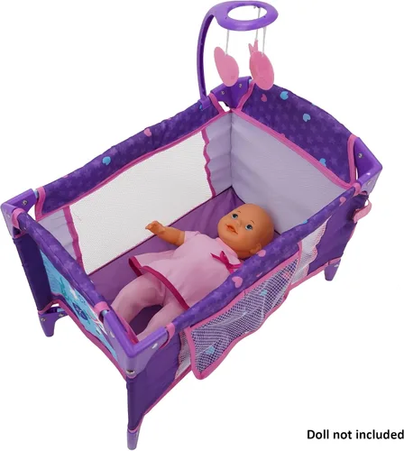 Vista 5 de 509 Crew Mermaid Dream n Fun - Patio de juego de muñecas para niños, con móvil, se pliega para un fácil almacenamiento y viajes, empaca y juega, a
