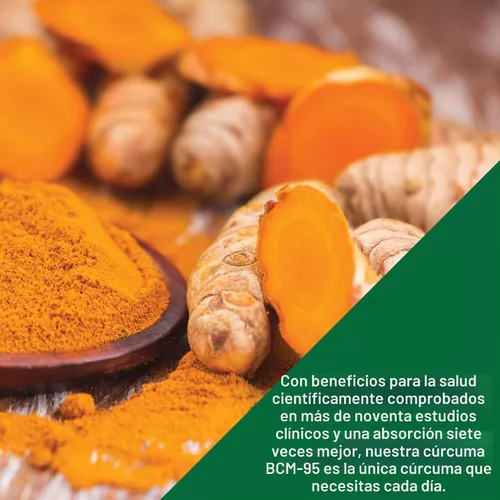 Vista 6 de Health Thru Nutrition Curcumina de cúrcuma 500 mg BCM-95 Curcugreen 30