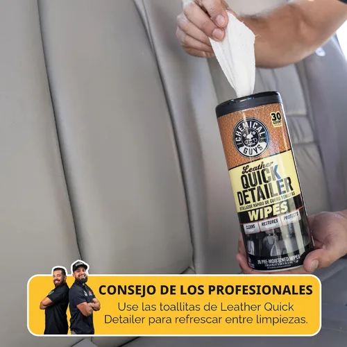 Vista 7 de Chemical Guys Kit de limpieza y acondicionador de cuero - Kit de cuidado de cuero para cuero natural, sintético, falso, cuero sintético y más