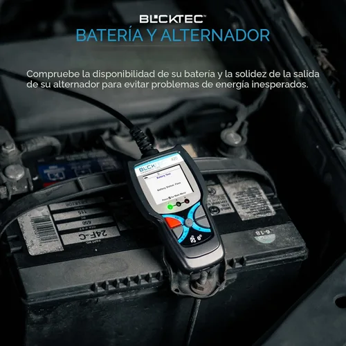 Vista 4 de BLCKTEC Herramienta de diagnóstico del escáner OBD2 Bluetooth 420 – Lector de código de vehículo para coche – Borra la luz del motor – Viene