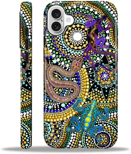 Vista 73 de Funda para iPhone 11, resistente híbrida 2 en 1, protección completa contra golpes con acabado brillante, diseño de collage de tela a cuadros
