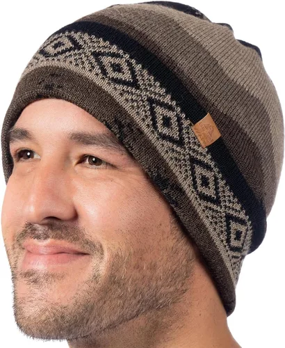 Vista 2 de Gorro de punto 100% alpaca bebé, polaina para el cuello, bufanda