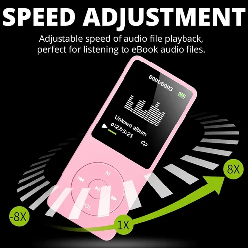 Vista 9 de Reproductor MP3 MP4 para niños con pantalla HD de 1.8 pulgadas, radio FM, grabadora de voz, visor de fotos de video, libro electrónico, juegos, Verde