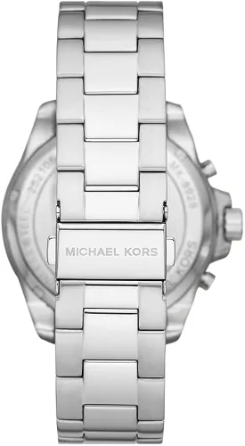 Vista 3 de Michael Kors Wren Reloj de cuarzo para hombre con correa de acero inoxidable plateado 22 modelo MK880