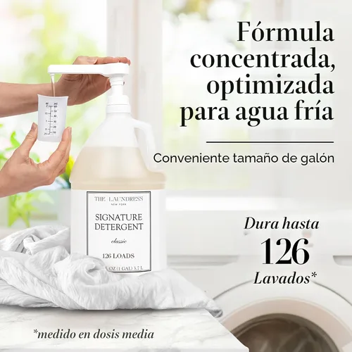 Vista 6 de The Laundress Signature - Detergente para ropa de lujo, aroma clásico, 126