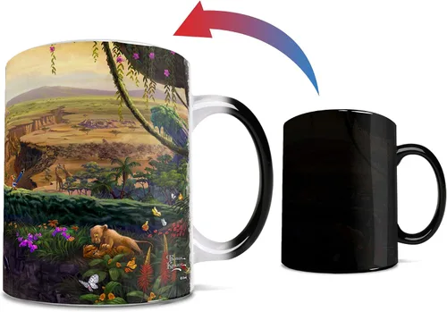 Vista 8 de Thomas Kinkade's The Lion King Morphing - Tazas de desayuno Negro