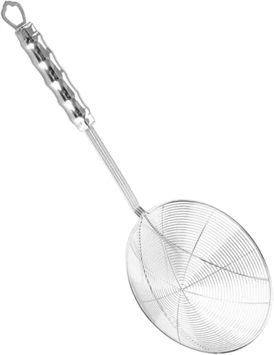 Vista 10 de Colador de malla de alambre de acero inoxidable, colador de filtro de aceite de cocina, colador de grasa para colador, tamiz de alimentos