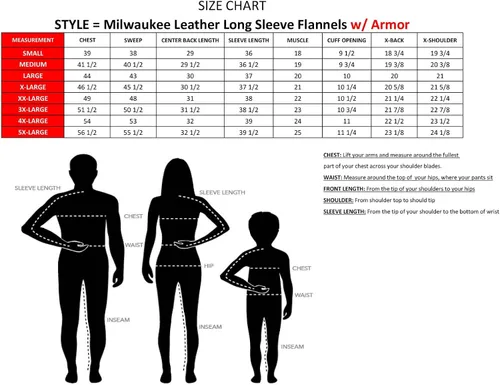 Vista 3 de Milwaukee Leather Camisa de montar de franela blindada a cuadros para hombre con refuerzo de fibra de aramida y armadura extraíble CE - S