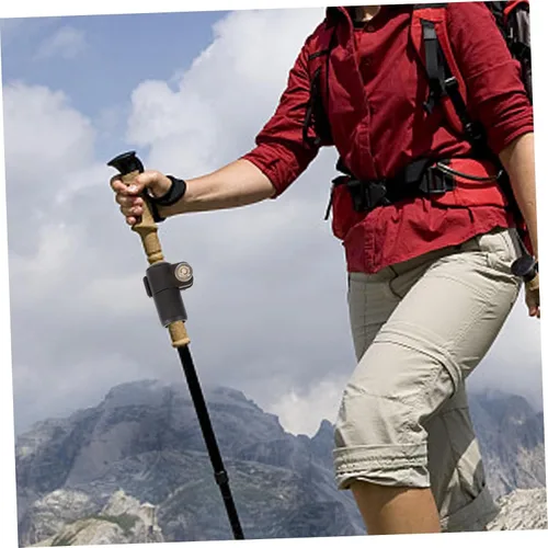 Vista 3 de Hebilla de cierre de poste de trekking para bastones de caminar fácil de instalar, cerradura externa compatible con varios bastones de senderismo