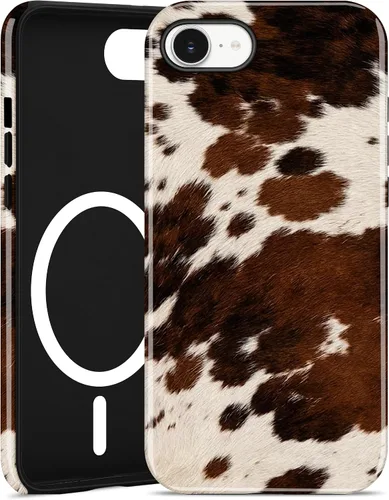 Vista 102 de Jusy Funda magnética Zebra para iPhone XR, color negro
