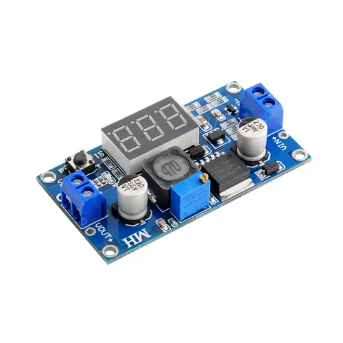 Vista 4 de LM2596 - Módulo convertidor ajustable de CC a CC de 4-40 V a 1,25 a 37 V, regulador de voltaje con pantalla LED de voltímetro 3A, tablero reductor